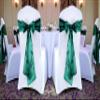 MDS Satin Chair Sashes, 150 Pack, 7x108 Each, Decorative Chair Bows Ribbon Tie Backs for Wedding Party, Holiday Dinner, Birthday, Reception, Banquet, Hotel & Event Decoration - Hunter Green view 2
