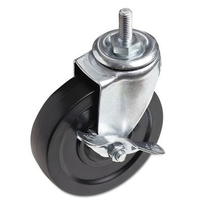 Alera ALE Optional Casters For Wire Shelving, 125 lbs./Caster, Black (Set of 4)