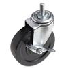 Alera ALE Optional Casters For Wire Shelving, 125 lbs./Caster, Black (Set of 4) view 1