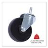Alera ALE Optional Casters For Wire Shelving, 125 lbs./Caster, Black (Set of 4) view 2