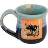 ALWAYS AZUL POTTERY Moose 1 Mug in Mountain Waves - Handmade Ceramic Coffee Mug - Stylish and Unique Handcrafted Artistic Drinkware - Polished Clay Cups, Great for Coffee, Tea, and Art Lovers view 1