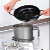 Wahei Freiz SM-9548 Cookware Set, Deep Frying, Oil Slicer, Tempura Pot, 7.1 inches (18 cm) & Wooden Handle Fryer Set, Saishokuan, Induction Compatible, Iron view 3