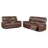 Coaster Home Furnishings Greenfield 2-Piece Power Reclining Sofa Set Saddle Brown 610264P-S2 view 1