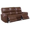 Coaster Home Furnishings Greenfield 2-Piece Power Reclining Sofa Set Saddle Brown 610264P-S2 view 4