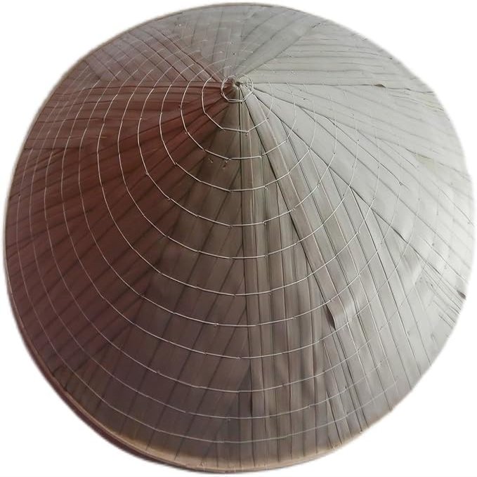 3 X Vietnamese Bamboo Palm Leaf Conical Hat (Non La) Natural