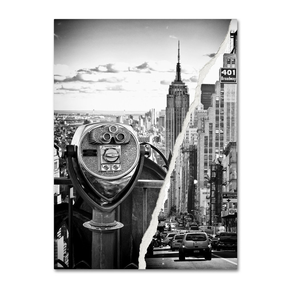 Trademark Fine Art Looking to New York City by Philippe Hugonnard Wall Decor, 18 by 24"