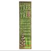 Giftcraft MDF and Burlap Christmas Plaque 28" X 12" " O Christmas Tree O Christmas Tree" view 1