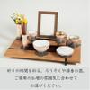 Buddhist altar tea kettle, mini altar and modern budanni, Arita ware Buddhist altar, Ayaka, Miyazakura Pink, Peach, Made in Japan, Sun Meny view 2