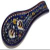 Armenian hand painted cooking Spoon Rest/Ladle Holder - Large with deep Round Cup part - Asfour Outlet Trademark view 2