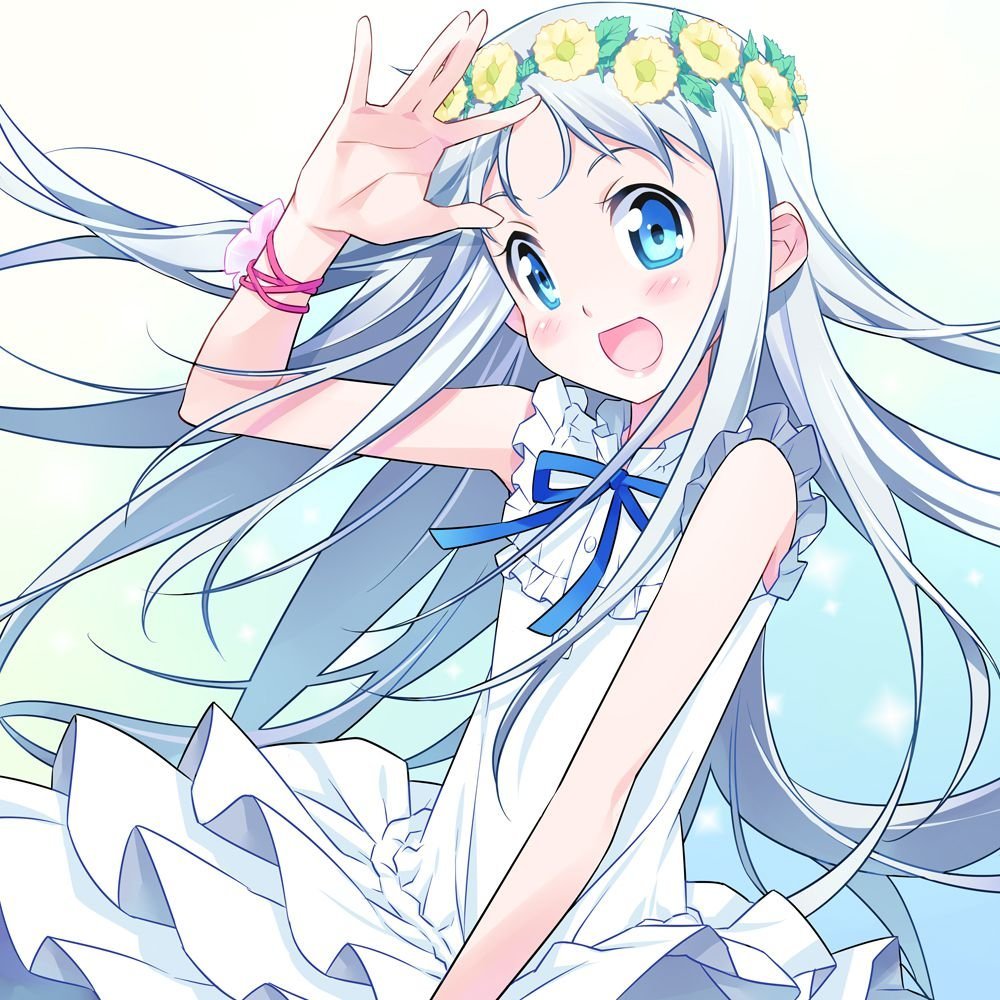 001 Anohana 14x14 inch Silk Poster Aka Wallpaper Wall Decor By NeuHorris