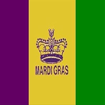 Mardi Gras Flag Holiday Decoration Fat Tuesday Banner Party Pennant 3x5 Outdoor