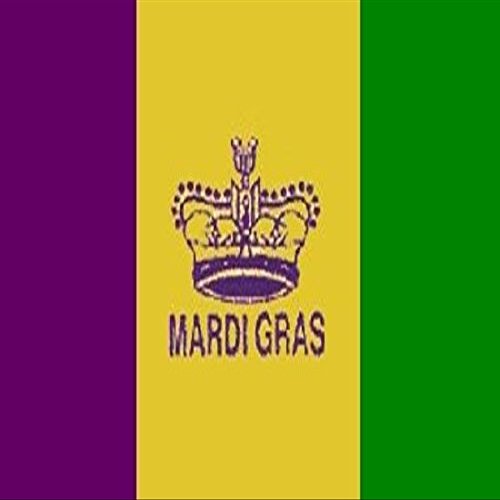Mardi Gras Flag Holiday Decoration Fat Tuesday Banner Party Pennant 3x5 Outdoor