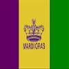 Mardi Gras Flag Holiday Decoration Fat Tuesday Banner Party Pennant 3x5 Outdoor view 1