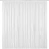 AK TRADING CO. IFR Chiffon Drapes Panels for Wedding Events & Decor- Backdrop Draping Curtains (115" x 144", White) view 1