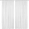 AK TRADING CO. IFR Chiffon Drapes Panels for Wedding Events & Decor- Backdrop Draping Curtains (115" x 144", White) view 2