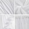 AK TRADING CO. IFR Chiffon Drapes Panels for Wedding Events & Decor- Backdrop Draping Curtains (115" x 144", White) view 3