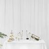 AK TRADING CO. IFR Chiffon Drapes Panels for Wedding Events & Decor- Backdrop Draping Curtains (115" x 144", White) view 4