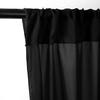 AK TRADING CO. IFR Chiffon Drapes Panels for Wedding Events & Decor- Backdrop Draping Curtains (115" x 120", Black) view 2