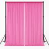 AK TRADING CO. IFR Chiffon Drapes Panels for Wedding Events & Decor- Backdrop Draping Curtains (115" x 120", Hot Pink) view 1