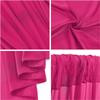 AK TRADING CO. IFR Chiffon Drapes Panels for Wedding Events & Decor- Backdrop Draping Curtains (115" x 120", Hot Pink) view 2