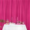 AK TRADING CO. IFR Chiffon Drapes Panels for Wedding Events & Decor- Backdrop Draping Curtains (115" x 120", Hot Pink) view 3