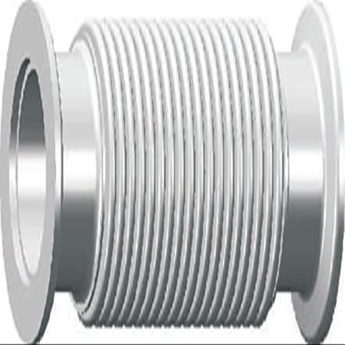 Bellows Hose Metal Kf-25, 4" Length, 0.1m Length Vacuum Fitting, Stainless Steel