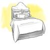 Close to Custom Linens Pagodas Seaside Blue Oriental Toile California King Duvet Cover with Zira Seaside Reverse view 2