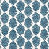 Close to Custom Linens Zira Seaside Blue Medallion Queen Duvet Cover with Pagodas Seaside Reverse view 1