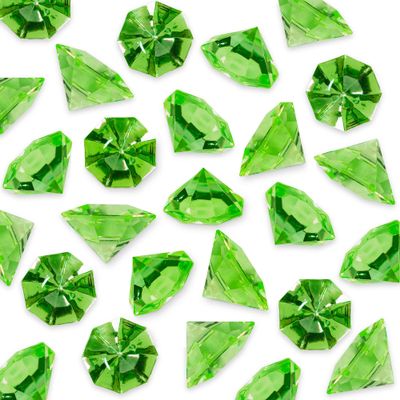 Super Z Outlet Acrylic Colorful Round Decorations for Table Scatter, Vase Fillers, Event, Wedding, Arts & Crafts, Birthday Party Favor (36 Pieces) (Apple Green)