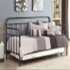 Coaster Home Furnishings Livingston Transitional Heavy Duty Metal Twin Size Daybed with Trundle Bed for Guestroom 43-inch Headboard Bedroom Lounger Dark Bronze 300398 view 2