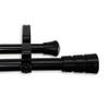 A&F Rod Decor - Grayson Double Curtain Rod 120-170 inch - Black view 1