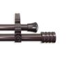 A&F Rod Decor - Grant Double Curtain Rod 120-170 inch - Cocoa view 1