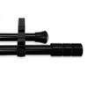 A&F Rod Decor - Gabe Double Curtain Rod 120-170 inch - Black view 1