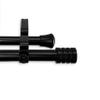 A&F Rod Decor - Grant Double Curtain Rod 120-170 inch - Black view 1