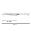 Arcos Forged Knife Serrated 5 Inch Nitrum Stainless Steel and 130 mm blade. Ergonomic Polyoxymethylene POM Handle. Series Riviera Blanc. Color White view 2
