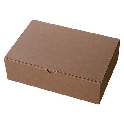 Heads MBR-GB1 Plain Gift Box, Made in Japan, LL, W 12.8 x H 3.7 x D 8.9 inches (323 x 95 x 225 mm), Brown, 10 Pieces, Box