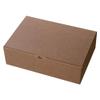 Heads MBR-GB1 Plain Gift Box, Made in Japan, LL, W 12.8 x H 3.7 x D 8.9 inches (323 x 95 x 225 mm), Brown, 10 Pieces, Box view 1