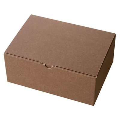 Heads MBR-GB2 Plain Gift Box, Made in Japan, L, W 10.4 x H 4.3 x D 7.5 inches (263 x 110 x 190 mm), Brown, Box of 10