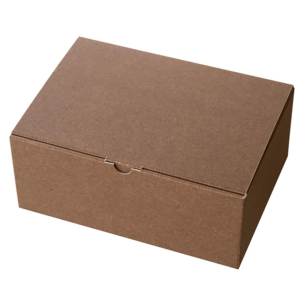 Heads MBR-GB2 Plain Gift Box, Made in Japan, L, W 10.4 x H 4.3 x D 7.5 inches (263 x 110 x 190 mm), Brown, Box of 10