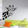 Giraffe Face Neck Wall Decal Sticker by Stickerbrand 27in X 21in. (Black) *Left to Right* - Easy to Apply/Removable. Made in The USA. No Glue Needed. Safer Than Wallpaper. #6012s-27x21-Blk view 4