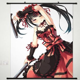 Wall Scroll Poster Fabric Painting For Anime Date A Live Tokisaki Kurumi 135 L