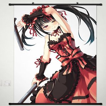 Wall Scroll Poster Fabric Painting For Anime Date A Live Tokisaki Kurumi 135 L