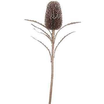 Arcadia Silk Plantation 27.5" Glittered Banksia Spray Gold Tiffany (Pack of 12)