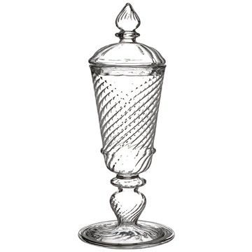 Arcadia Silk Plantation 8" Glass Jar w/Lid Clear (Pack of 6)