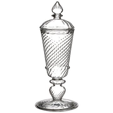 Arcadia Silk Plantation 8" Glass Jar w/Lid Clear (Pack of 6)