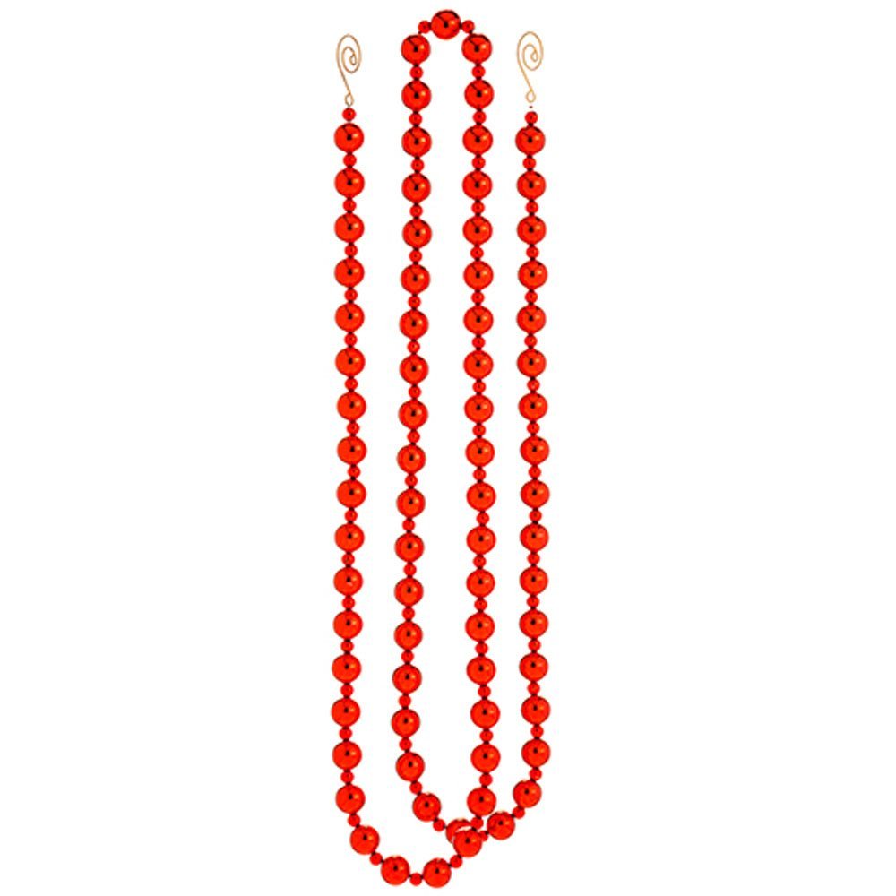 Arcadia Silk Plantation 6' Bead Garland Red (Pack of 8)