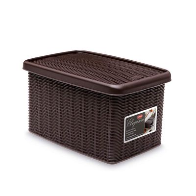 Stefanplast "Elegance Storage Box, Mocha, 19 x 29 x 16 cm