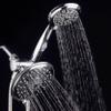 Hydroluxe 30-Setting Ultra-Luxury 6 inch Rainfall Shower Head & Handheld 3-way Combo with Water Saving Pause Switch and Stainless Steel Hose/Enjoy Separately or Together! Premium All Chrome Finish view 2