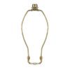 Royal Designs, Inc. HA-1001-9.5BR-2 Heavy Duty Harp for Lamp Shade Holder, 9.5 inch, Polished Brass Base, 2-Pack view 3