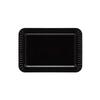 Party Essentials Elegance Quality Hard Plastic Party Plates for Appetizer/Dessert/Luncheon/Dinner, 5" x 7", 70-Count, Black view 1
